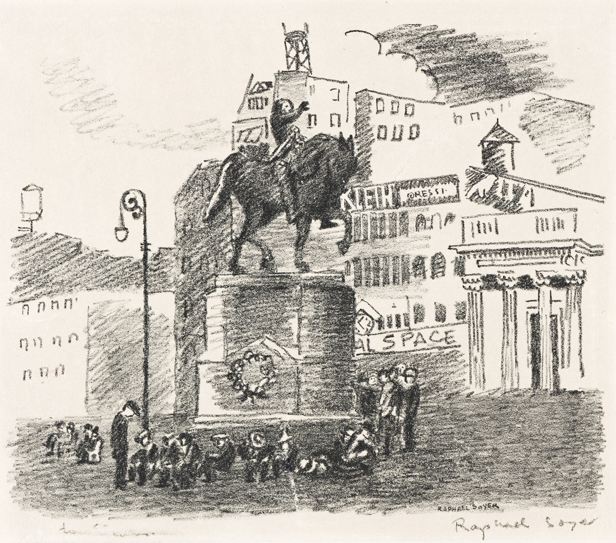 RAPHAEL SOYER (1899-1987) Union Square.
